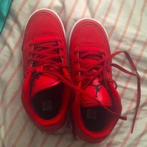 Red Nike shoes